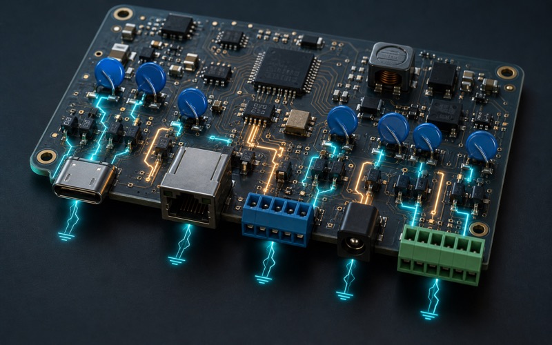 Adding Protection Parts to Interfaces and Power Inputs